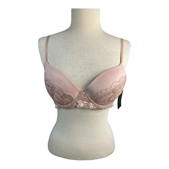 Fredericks of Hollywood‎ Beatrix Scallop Lace Push Up Bra Size 36C Rose NWT - Picture 3 of 8